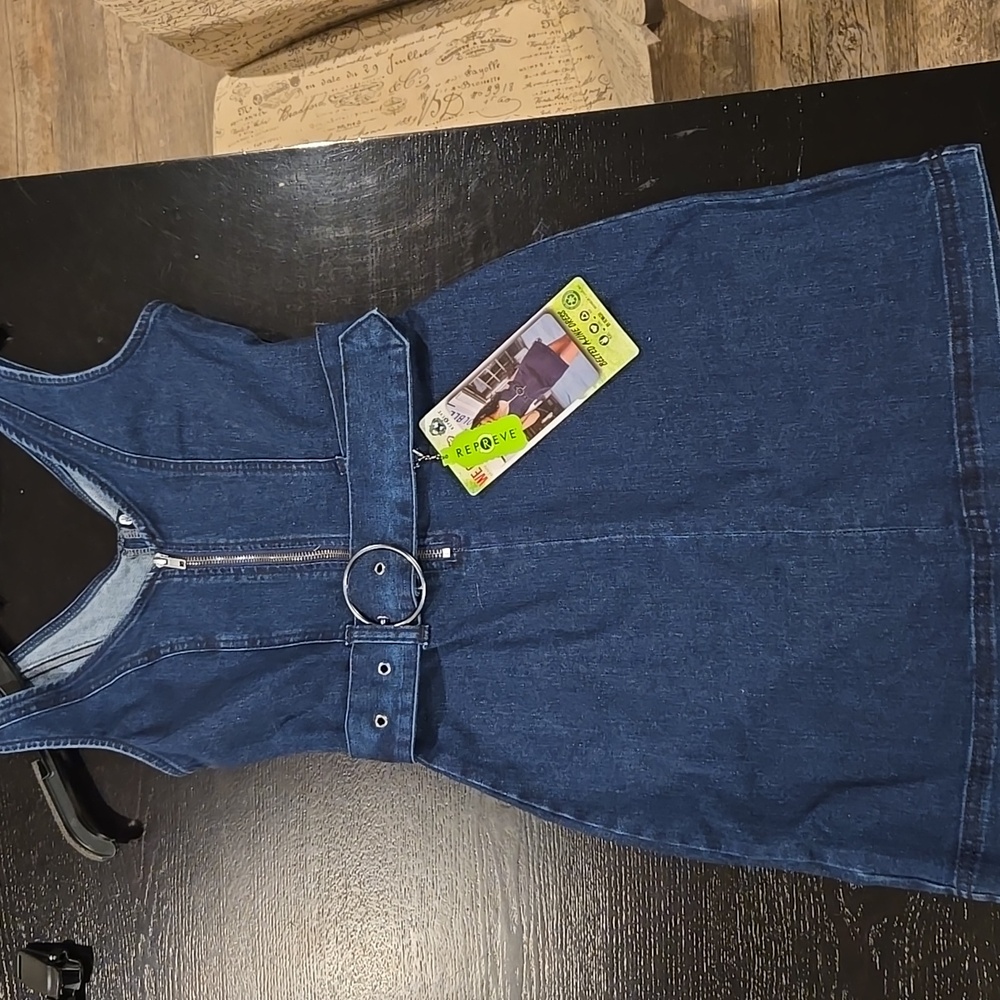 Nwt! Rewash Denim Dress. XS